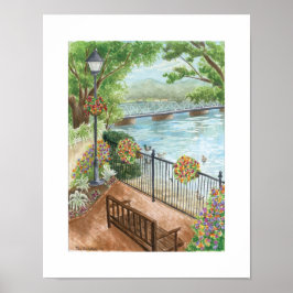 Poster Ponte New Hope Lambertville Romântica