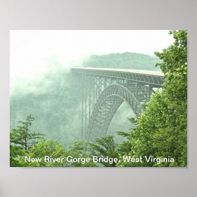 Poster Ponte New River Gorge WVa (Frente)