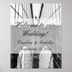 Póster Ponte New York Wedding NYC Brooklyn