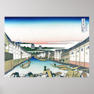 Poster Ponte Nihonbashi em Edo