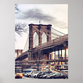 Poster Ponte Nova Iorque do Brooklyn EUA