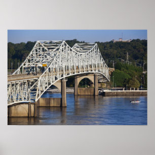 Póster Ponte O'Neil no rio Tennessee, Florence,