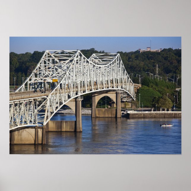 Póster Ponte O'Neil no rio Tennessee, Florence, (Frente)