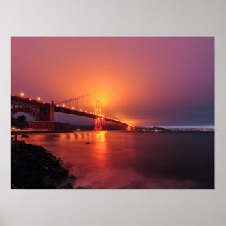 Poster Ponte ouro Gate, São Francisco, EUA