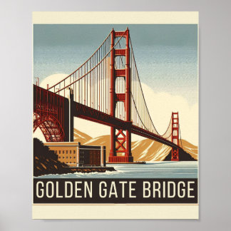 Poster Ponte ouro - Um ícone Eterno de San Franci
