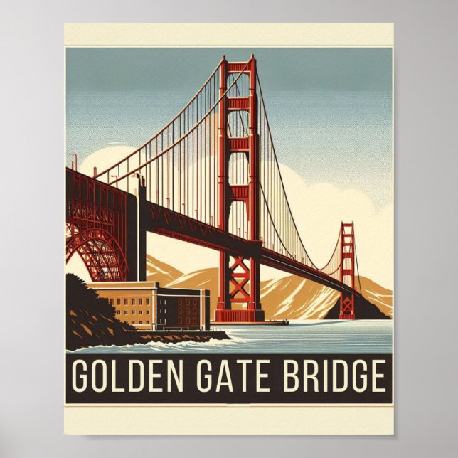 Poster Ponte ouro - Um ícone Eterno de San Franci (Frente)