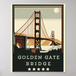 Poster Ponte ouro - Um ícone Eterno de San Franci