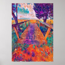 Ponte para a paz e I.A desenvolveu pintura