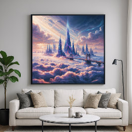 Poster Ponte para o Desconhecido - Estilo de Arte Fantasi