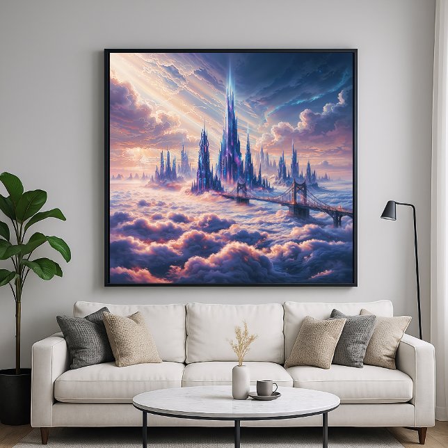 Poster Ponte para o Desconhecido - Estilo de Arte Fantasi (Criador carregado)