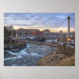 Póster Ponte pedestre de R F P - Spokane Washington