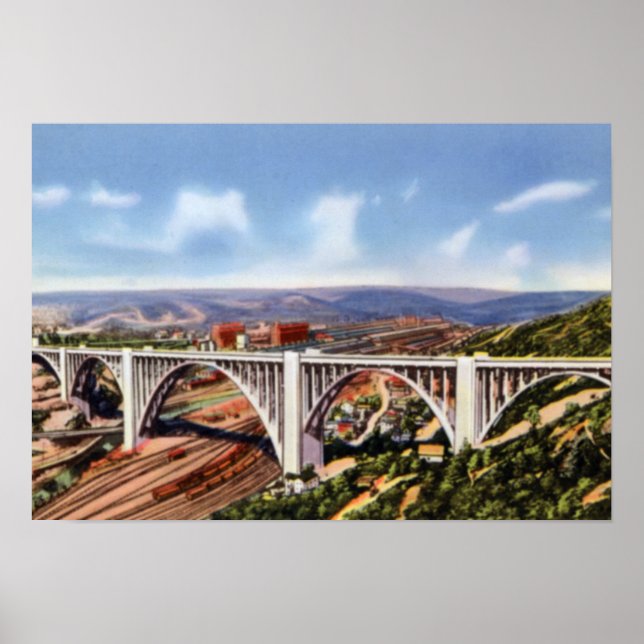 Póster Ponte Pittsburgh Pensilvânia Westinghouse (Frente)