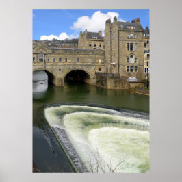 Poster Ponte Pulteney, Bath.