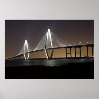 Póster Ponte Ravenel À Noite