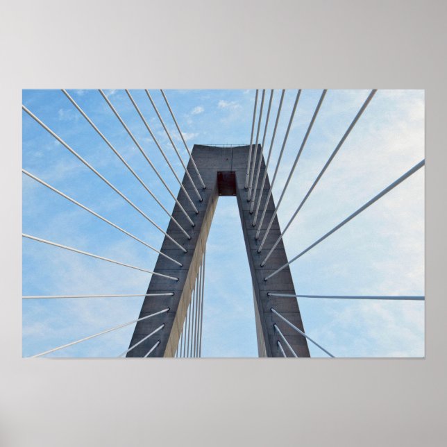 Poster Ponte Ravenel, Charleston, Carolina do Sul (Frente)