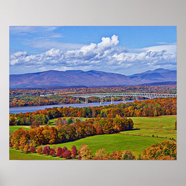 Poster Ponte Rhinecliff no outono (Frente)