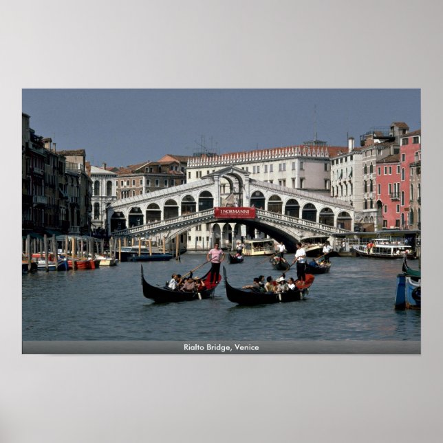 Póster Ponte Rialto, Veneza (Frente)