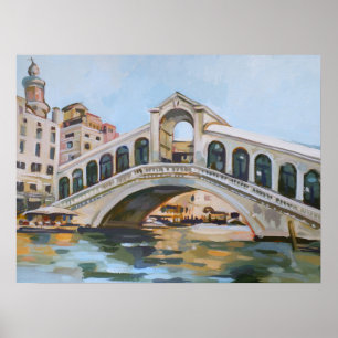 Poster Ponte Rialto Veneza, Itália