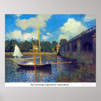 Póster Ponte rodoviária, Argenteuil, por Claude Monet