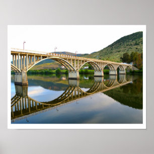 Poster Ponte rodoviária sobre o rio Douro, Portugal
