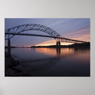 Poster Ponte Sagamore sobre o canal de Cape Cod,