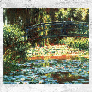 Póster Ponte sobre a lagoa de Waterlily por Claude Monet