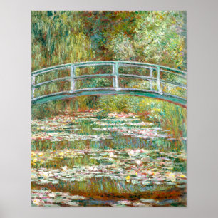 Poster Ponte sobre Lilões de Água   Claude Monet  