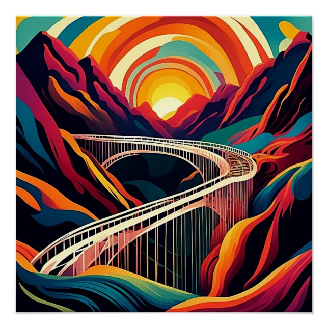 Póster Ponte sobre o ravino 3 (Frente)