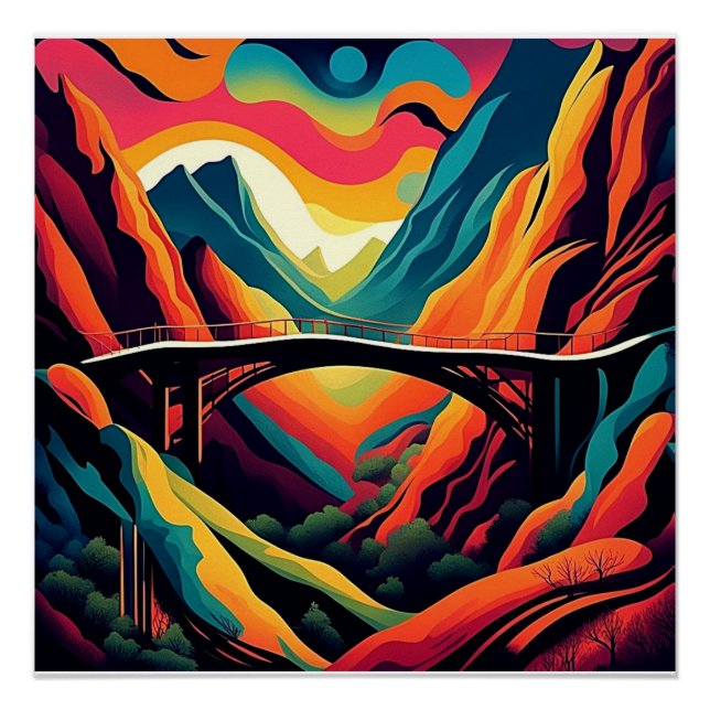 Póster Ponte sobre o ravino 4 (Frente)