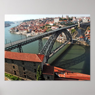 Póster Ponte sobre o rio Douro, Porto, Portugal