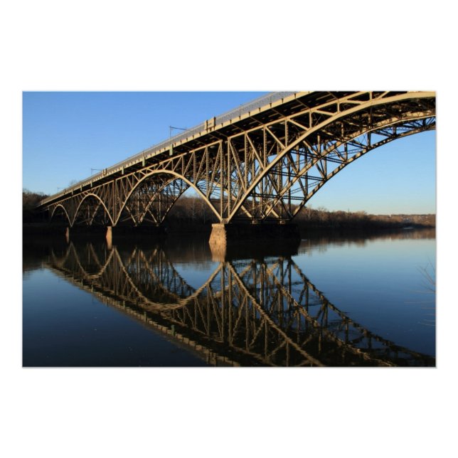 Póster Ponte sobre o rio Schuylkill (Frente)