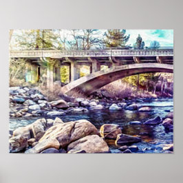 Poster Ponte sobre o rio Truckee em Verdi