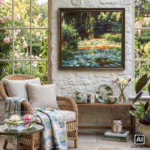 Ponte sobre o Waterlily Pond, por Claude Monet