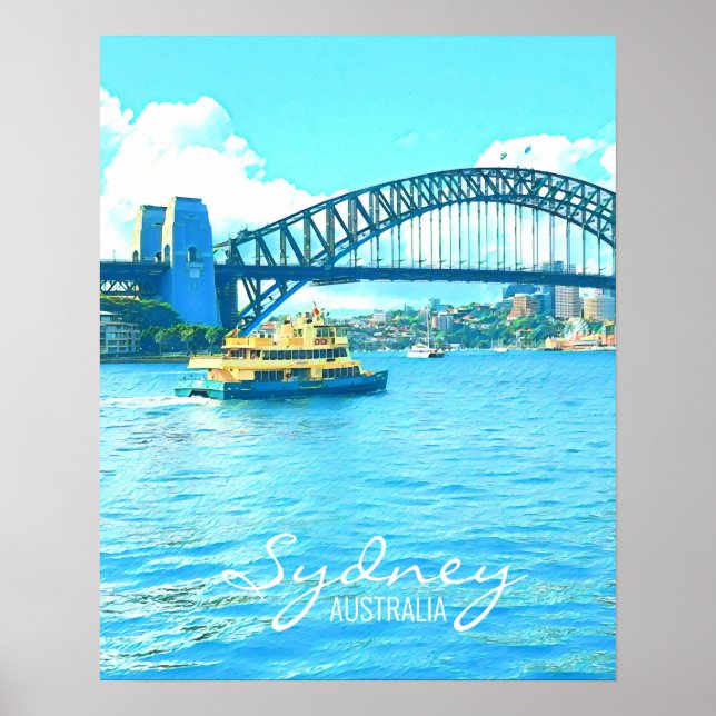 Poster Ponte Sydney Ferry Harbor (Frente)