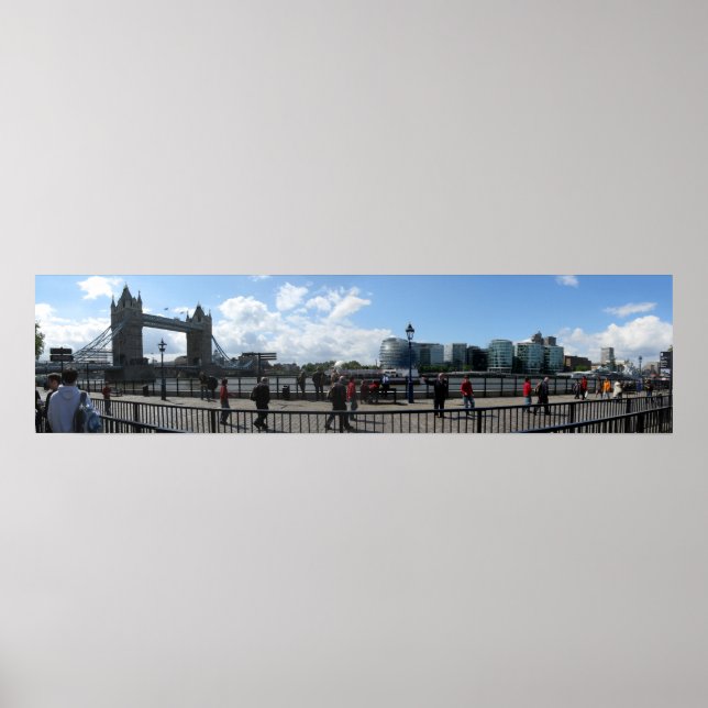 Póster Ponte Torre de Londres Panorâmica (Frente)