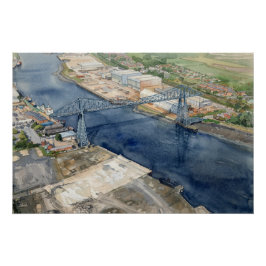 Póster Ponte Transportadora de Middlesborough