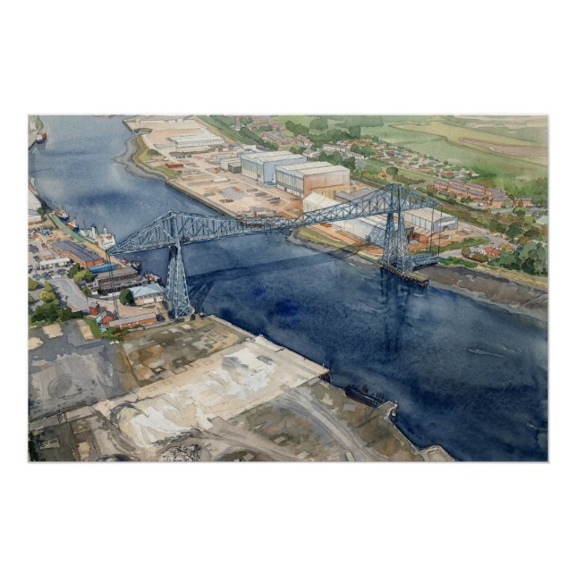 Póster Ponte Transportadora de Middlesborough (Frente)