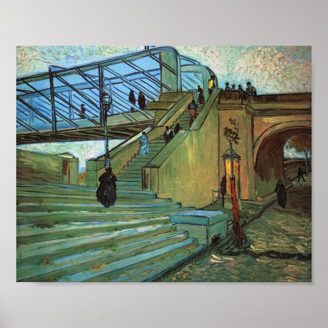 Póster Ponte Trinquetaille (F481) Van Gogh de Belas Artes (Frente)