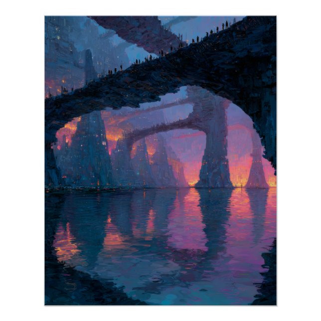 Póster Ponte Twilight Arch Reflexo Arte Fantasia (Frente)