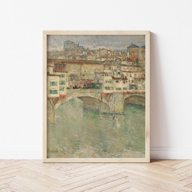 Poster Ponte Vecchio | Childe Hassam (Criador carregado)
