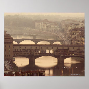 Póster Ponte Vecchio e Arno