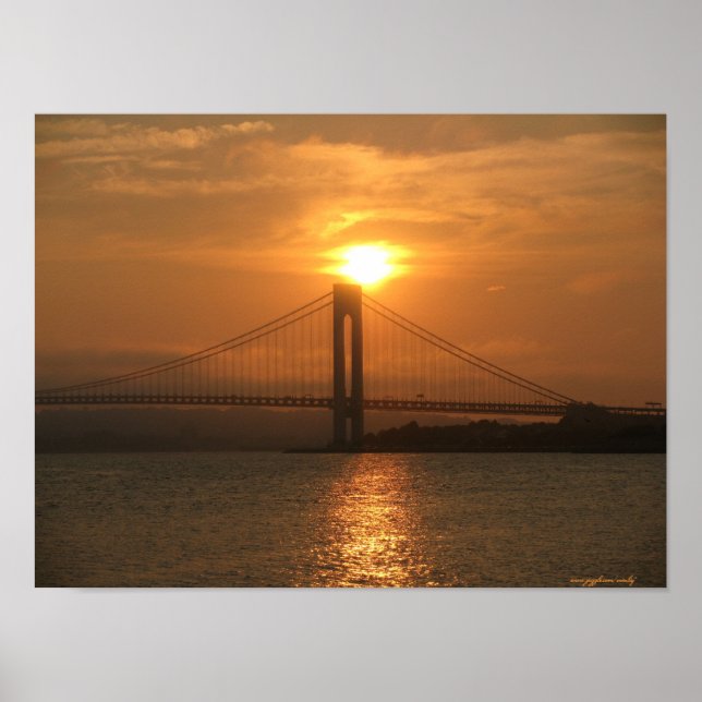Póster Ponte Verrazano do Brooklyn para Staten Island (Frente)