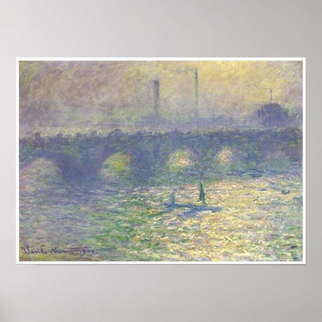 Póster Ponte Waterloo, 1899-1900 (Frente)