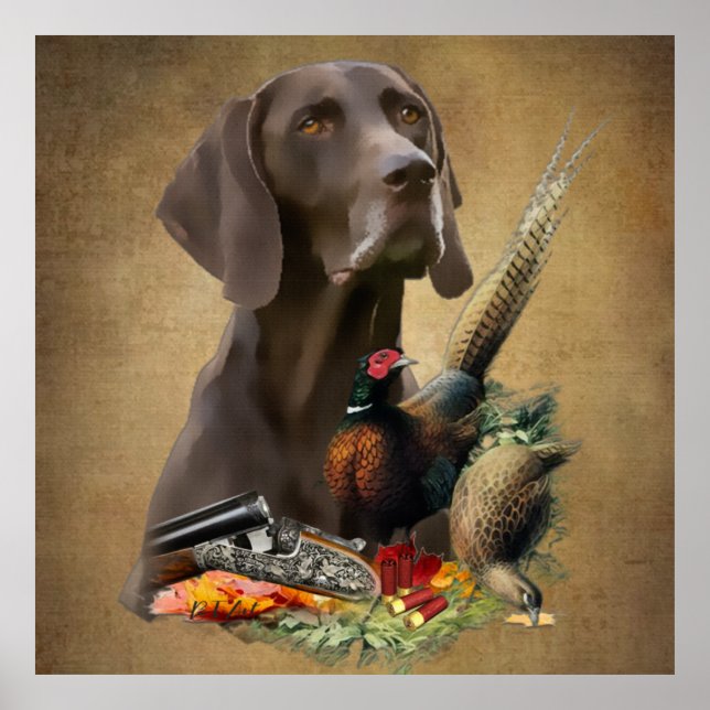 Poster Ponteiro alemão abreviado SPG (Frente)