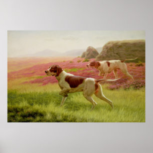 Poster Ponteiros em uma paisagem, século XIX