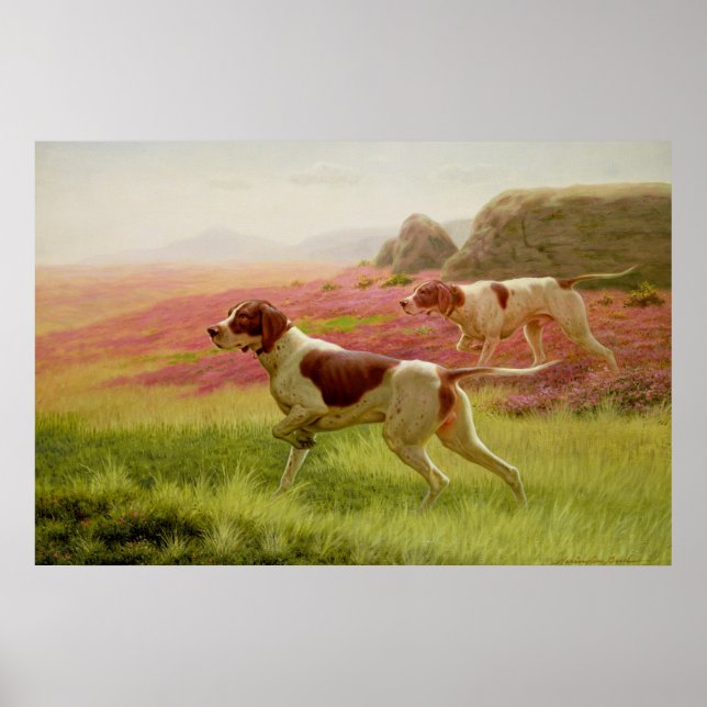 Poster Ponteiros numa Paisagem, século XIX (Frente)