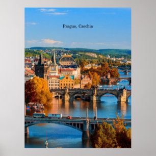 Poster Pontes Checkia de Praga
