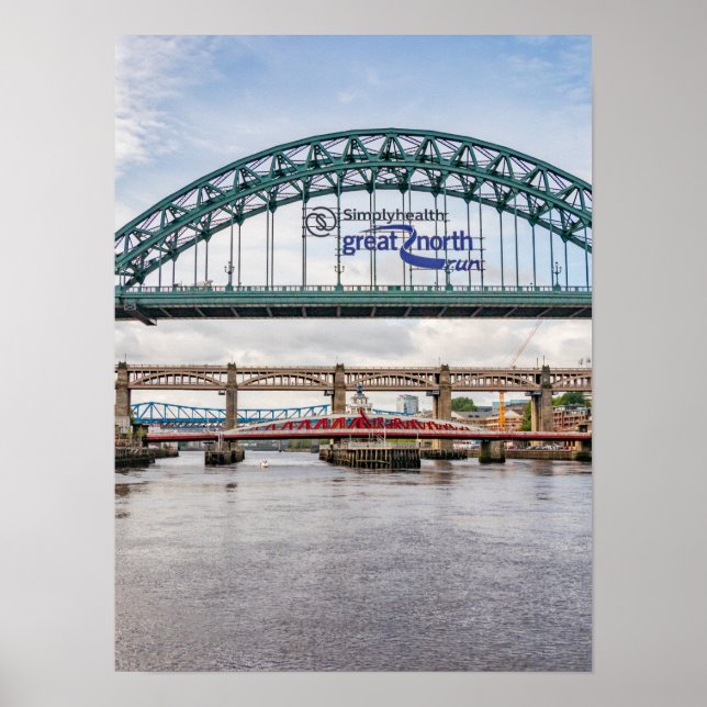 Poster Pontes Sobre O Rio Tyne Impressão/Poster (Frente)