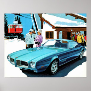 Póster Pontiac Firebird 1971 Espirit
