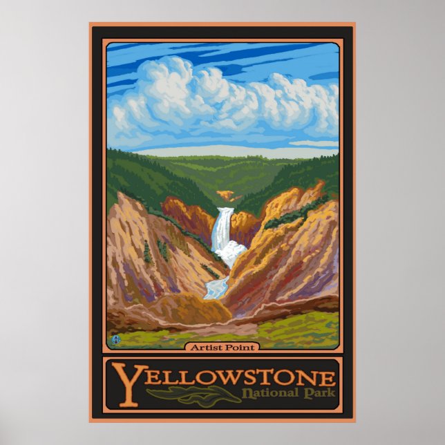 Póster Ponto Artista - Parque Yellowstone Nat'l (Frente)